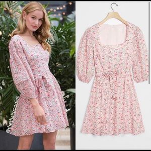 SHOSHANNA Morena Mini Dress Pink Floral